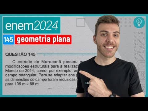 Thumbnail da aula: O estádio do Maracanã passou por algumas modificações estruturais para a realiza - GEOMETRIA PLANA