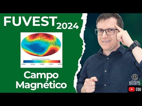 Thumbnail da aula: Campo Magnético | FUVEST 2024 | Professor Boaro - Considere os textos a seguir sobre o campo magnéti