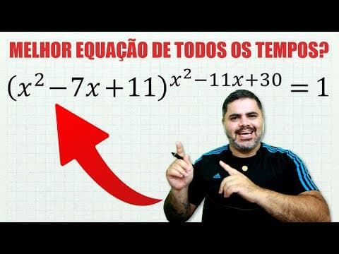 Thumbnail da aula: 🤯 EQUAÇÃO MAIS GOSTOSINHA DE TODOS OS TEMPOS! Mistura Equação Quadrática com Exponencial e é LINDA!