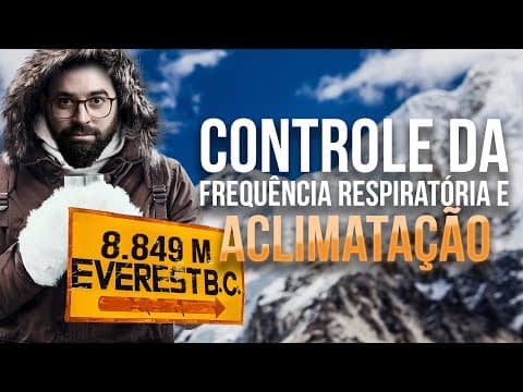 Thumbnail da aula: Controle da frequência respiratória e aclimatação - Apêndice 1 - Módulo 7: Fisiologia Humana