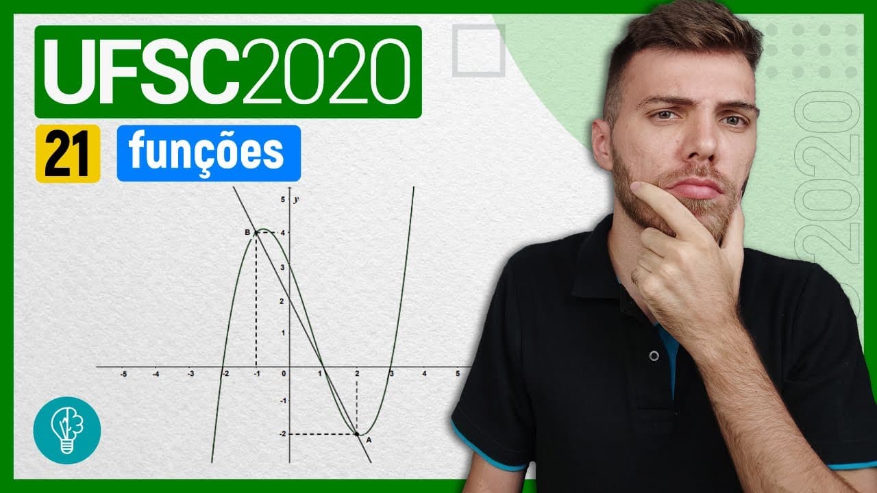 Thumbnail: 21 VESTIBULAR UFSC 2020 - FUNÇÕES - Considerando os gráficos dos polinômios