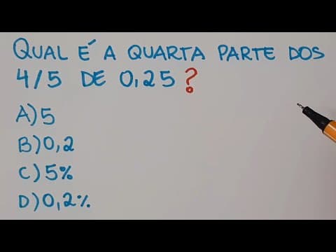 Thumbnail da aula: 🔥 HELP MATEMÁTICA BÁSICA - Probleminha com Frações #198