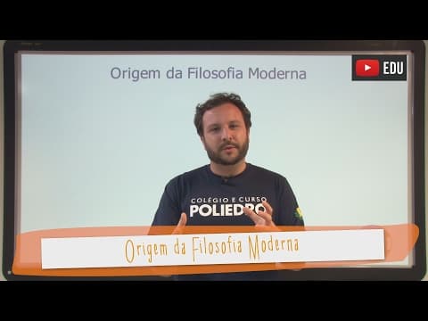 Thumbnail da aula: Videoaulas Poliedro | Origem da Filosofia Moderna
