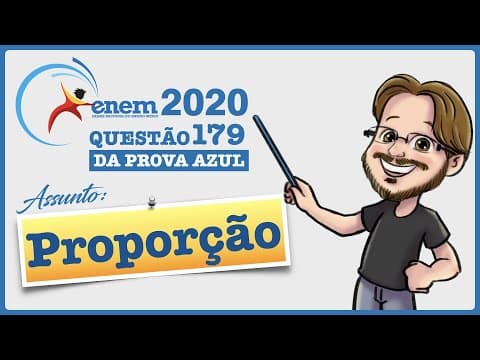 Thumbnail da aula: ENEM || Proporção || Um pé de eucalipto em idade adequada para o corte rende, em média, 20 mil