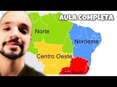 Thumbnail da aula: Regionalizações do Brasil | Ricardo Marcílio