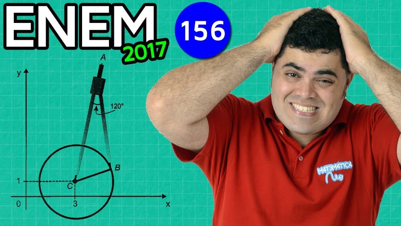 Thumbnail: 🔥 ENEM 2017 Matemática #21 👉 Compasso e Trigonometria com truque (questão difícil)