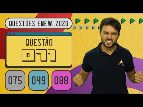 Thumbnail da aula: ENEM 2020 | Reforma agrária | Questão 71