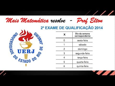 Thumbnail da aula: UERJ - 2014 - Para saber o dia da semana em que uma pessoa nasceu podem-se utilizar os procedimentos