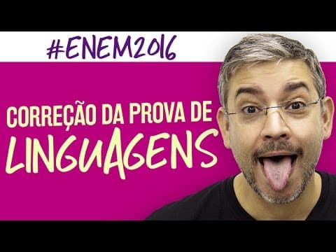 Thumbnail da aula: Correção ENEM 2016 - Linguagens - Walace