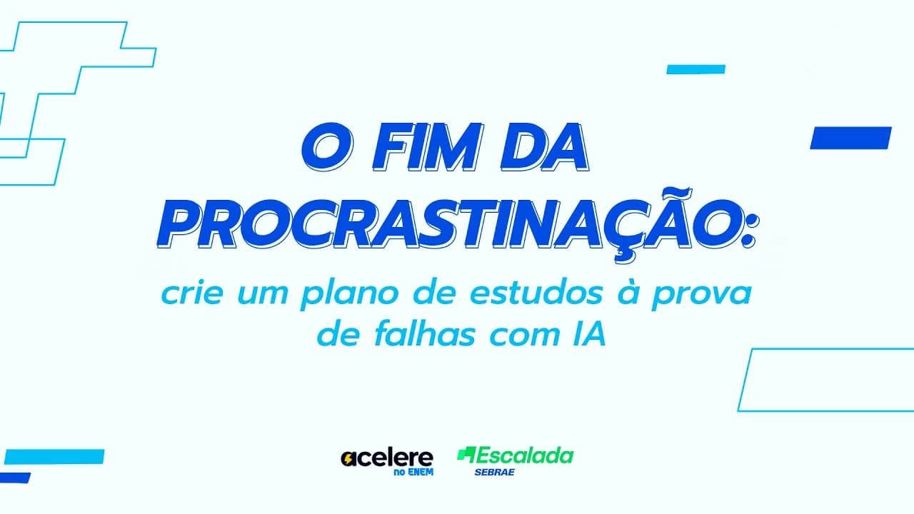 Thumbnail: O fim da procrastinação: crie um plano de estudos à prova de falhas com IA