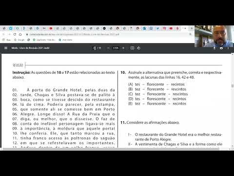 Thumbnail da aula: DESAFIO UFRGS 14/01/2021 (classes gramaticais)!