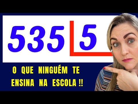 Thumbnail da aula: ⚠️ APRENDA COMO FAZER DIVISÃO!!! Matemática básica todo dia.📚🚀