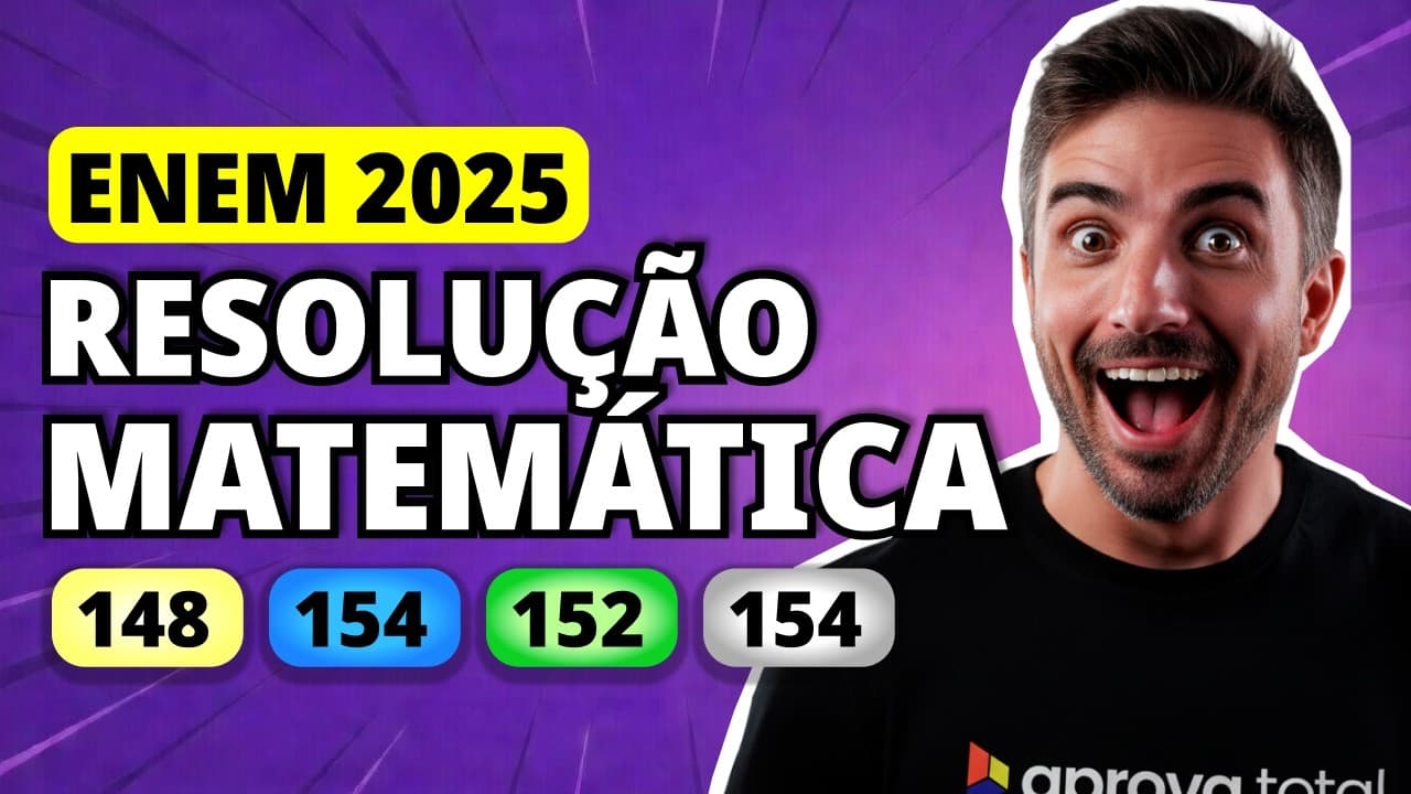 Thumbnail: ENEM 2025 Matemática – Questão 148 | Uma livraria comercializa livros dos seguintes gêneros