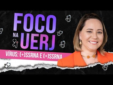 Thumbnail da aula: VÍRUS (+)ssRNA e VÍRUS (-)ssRNA - Foco na UERJ - Biologia AULA 05