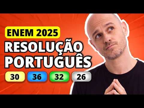 Thumbnail da aula: ENEM 2025 Linguagens – Questão 30 | o nome do filme é roupa suja ... eu assisti na minha casa ...