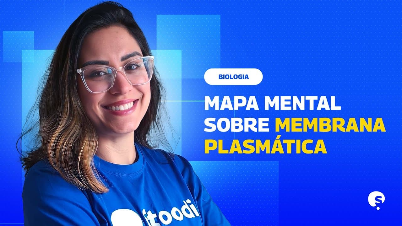 Thumbnail: REVISÃO ENEM | MAPA MENTAL SOBRE MEMBRANA PLASMÁTICA