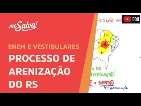 Thumbnail da aula: Processo de Arenização no RS - Geografia UFRGS - Me Salva!