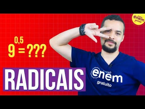Thumbnail da aula: RADICAIS: O que fazer quando o expoente de um número tem vírgula? | Resumo de Matemática para o Enem