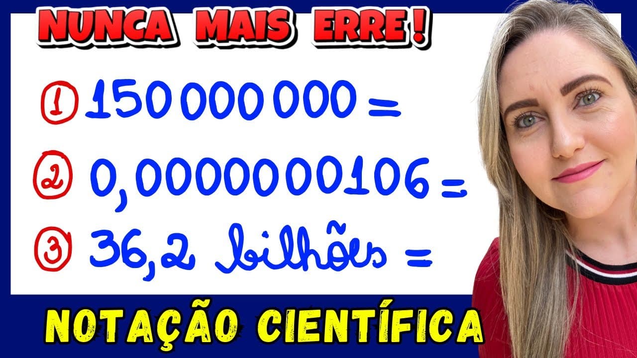 Thumbnail: NOTAÇÃO CIENTÍFICA! EXPLICAÇÃO DO CONTEÚDO! TUDO QUE VOCÊ PRECISA SABER.📚🚀