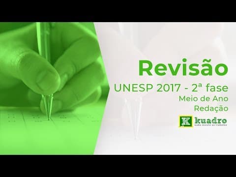 Thumbnail da aula: Redação - Resolução Unesp 2017 (meio de ano) - Erica Herédia