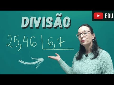 Thumbnail da aula: Números Decimais - DIVISÃO COM VÍRGULA - Professora Angela Matemática