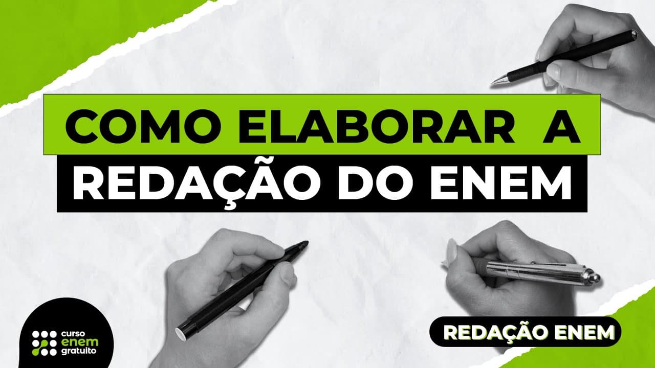 Thumbnail: COMO ELABORAR A REDAÇÃO DO ENEM | Manual do Texto Dissertativo-Argumentativo | Redação para o Enem