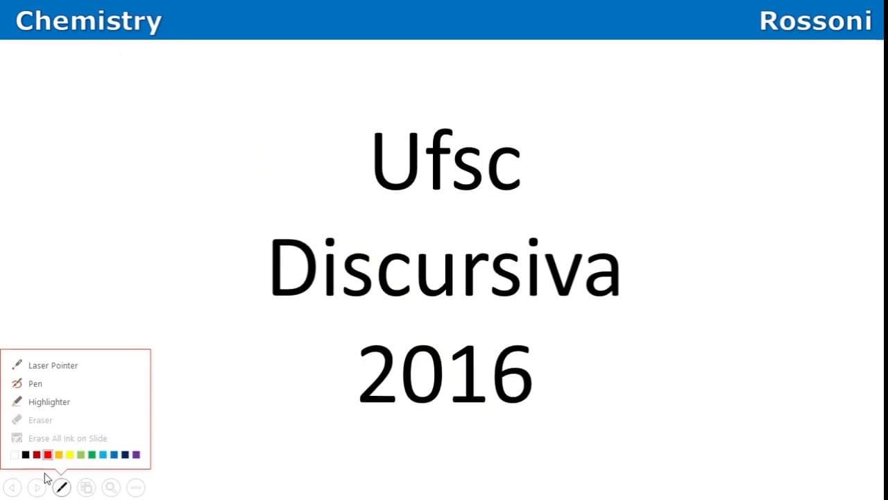 Thumbnail: Ufsc 2016 Q Discursiva - Química ambiental