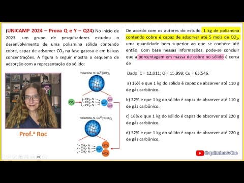 Thumbnail da aula: UNICAMP 2024 - Prova Q e Y - Q24
