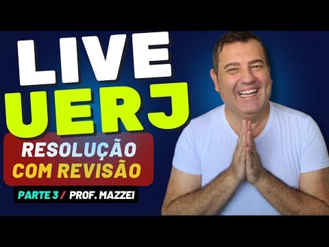 Thumbnail da aula: 💡 Live UERJ 2025 - Resolução das provas anteriores com Revisão de Matéria - Parte 3 - Química