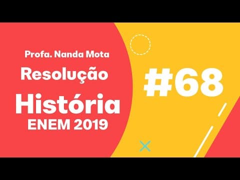 Thumbnail da aula: Resolução 68 - ENEM 2019: A comunidade de Mumbuca, em Minas Gerais, tem uma organização coletiva...