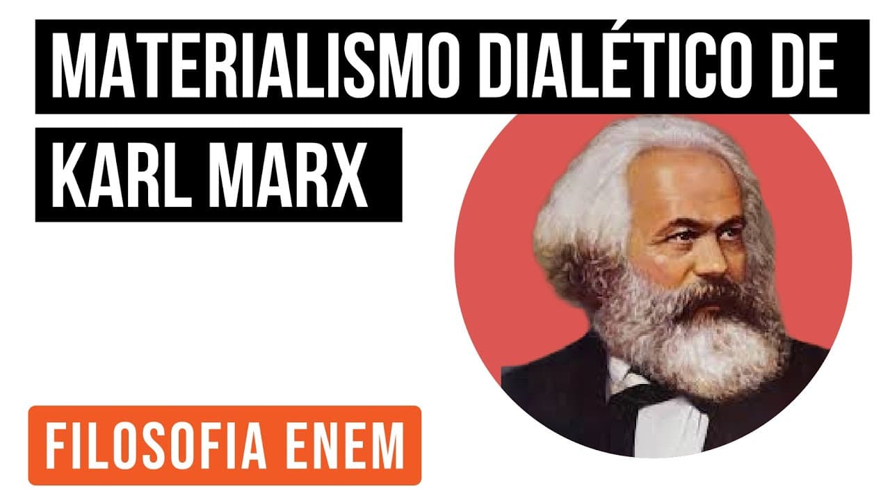 Thumbnail: MATERIALISMO DIALÉTICO DE KARL MARX | Sociologia para o Enem | Fábio Luís Pereira