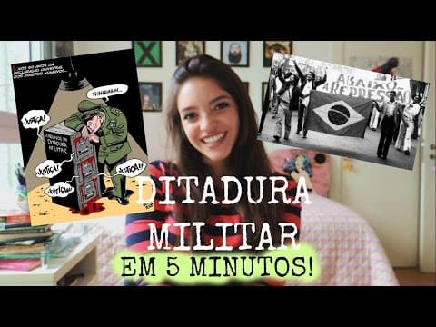Thumbnail da aula: 50 minutos em 5: DITADURA MILITAR (Débora Aladim)