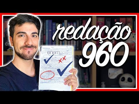 Thumbnail da aula: LENDO MINHA REDAÇÃO 960 DO ENEM 2019 - Democratização do Cinema no Brasil