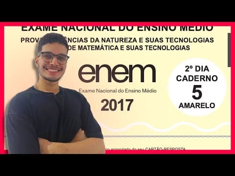 Thumbnail da aula: 📙 ENEM 2017 MATEMÁTICA: Resolução Completa! (🧠 Monitor Memorize José Guilherme)