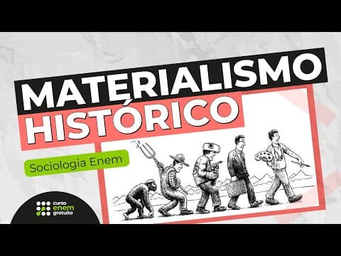 Thumbnail da aula: O QUE É E COMO ESTUDAR MATERIALISMO HISTÓRICO | Sociologia para o Enem | Fábio Pereira