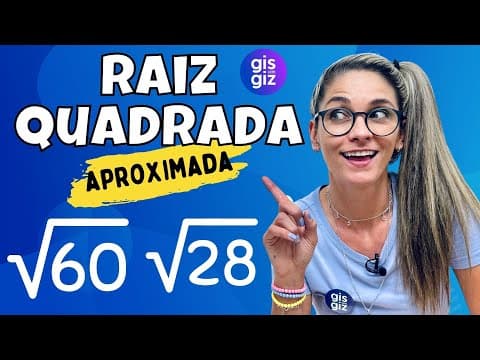 Thumbnail da aula: RAIZ QUADRADA NÃO EXATA \Prof. Gis/