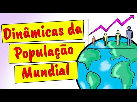 Thumbnail da aula: Dinâmicas da População Mundial (Transição Demográfica, Crescimento, distribuição etc.)