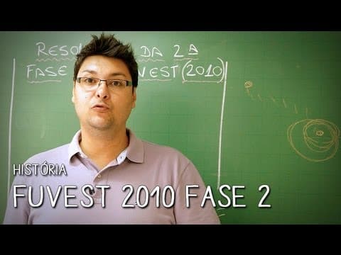 Thumbnail da aula: FUVEST 2010 2ª Fase - Aula ao Vivo: História | Descomplica