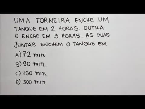 Thumbnail da aula: Problema Clássico das Torneiras - Aprenda de uma vez!