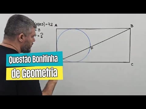 Thumbnail da aula: Questão bonitinha de geometria plana - Nível intermediário