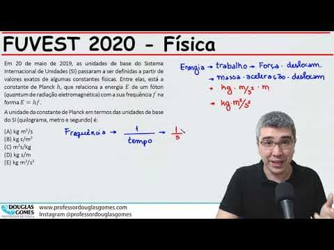 Thumbnail da aula: Fuvest 2020 | Unidade da constante de Plank | Correção/Resolução comentada