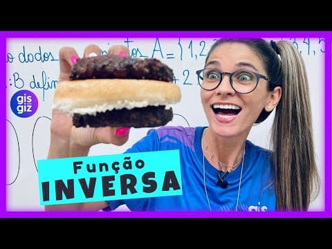 Thumbnail da aula: FUNÇÃO INVERSA | DEFINIÇÃO, LEI DE FORMAÇÃO, DIAGRAMA E EXERCÍCIOS | Ensino médio - Gis com Giz