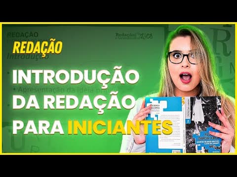 Thumbnail da aula: COMO EU FAÇO A INTRODUÇÃO DA REDAÇÃO? - Profa. Pamba