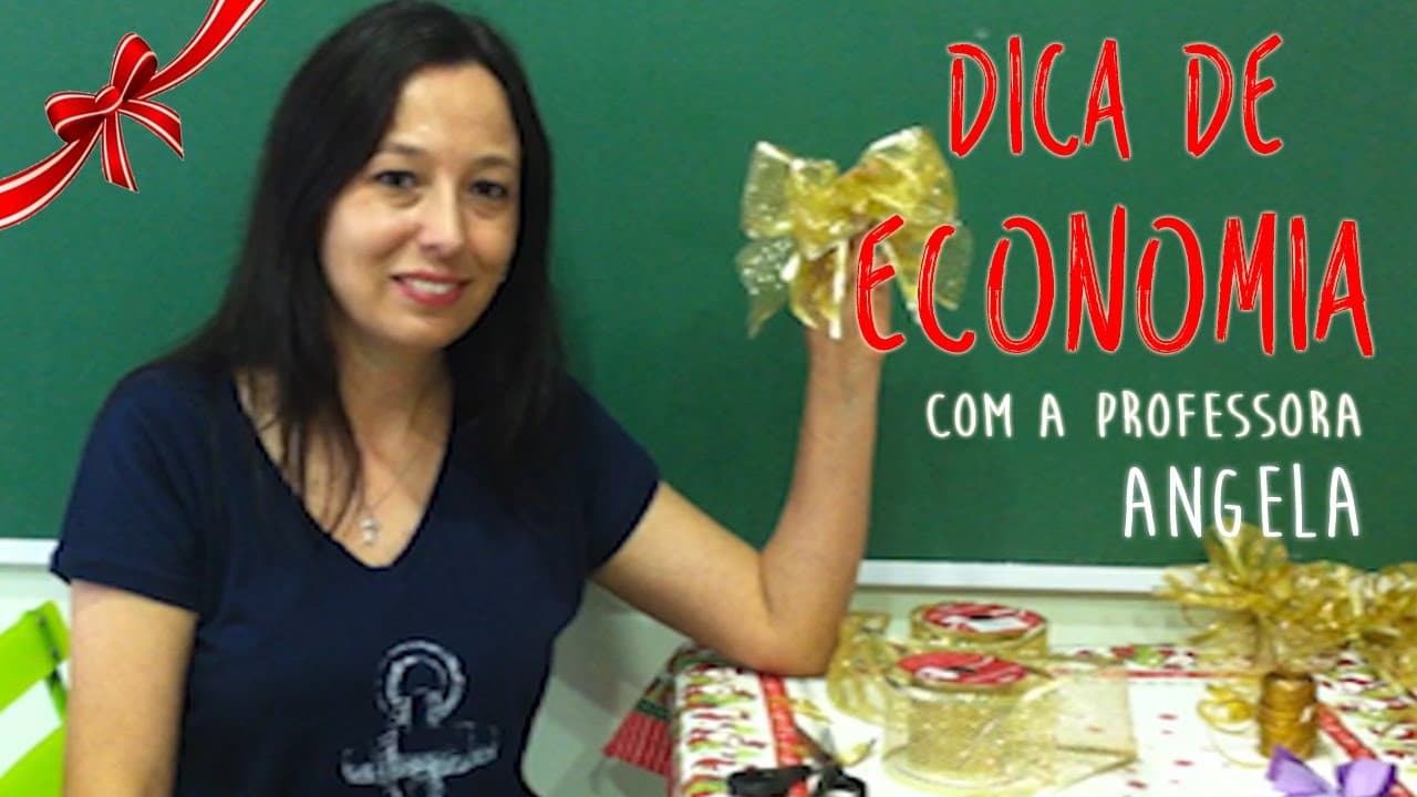 Thumbnail: Dica de Economia - Laços de Natal - Vivendo a Matemática com a Professora Angela