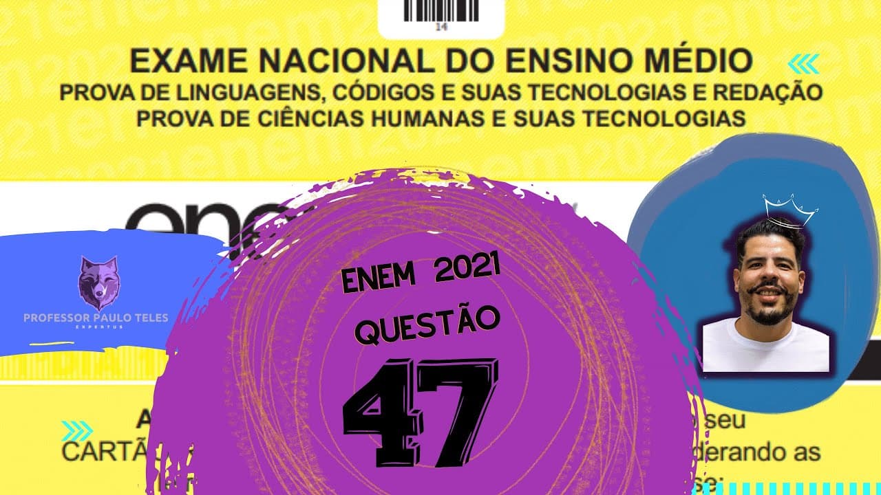 Thumbnail: Resolução Enem 2021 - Humanas Questão 47