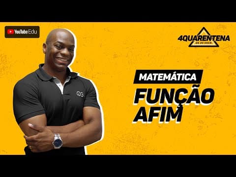 Thumbnail da aula: QUARENTENA: Função Afim | Matemática