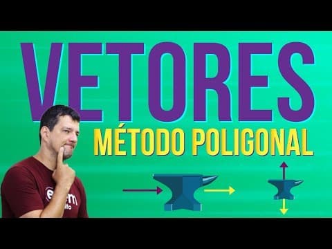 Thumbnail da aula: VETORES: MÉTODO POLIGONAL | Resumo de Física para o Enem