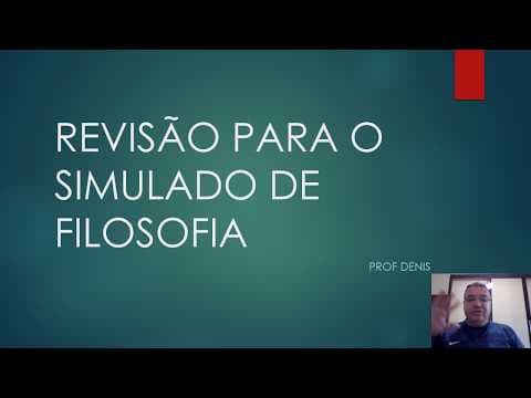 Thumbnail da aula: REVISÃO SIMULADO FILOSOFIA 1 NOV 2018