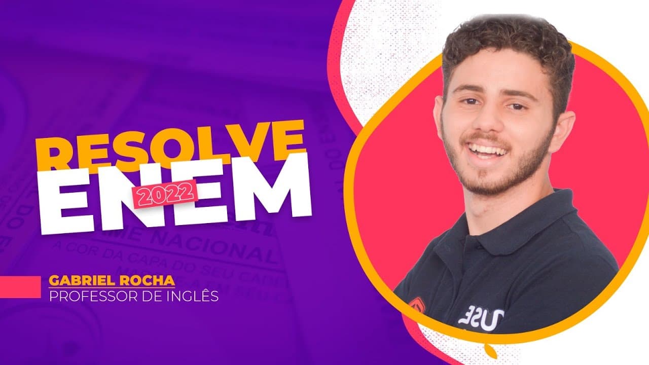 Thumbnail: Resolve Enem: Veja a resolução de uma questão de inglês