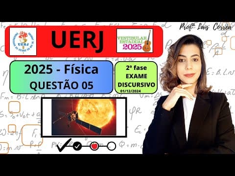 Thumbnail da aula: 🟢 FÍSICA/ UERJ 2025 /QUESTÃO 05 / 2ª FASE / Recentemente, a Agência Espacial Europeia divulgou ...